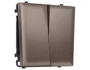 Комплект механизма 2-клавишного выключателя Ambrella Volt Sigma MS633050 темная бронза матовый