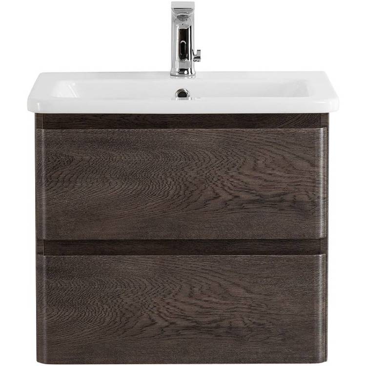 Тумба под раковину Belbagno Albano-Cer ALBANO-CER-500-2C-SO-RNG 47x44x50 Robere Nature Grigio подвесная с двумя выкатными ящиками