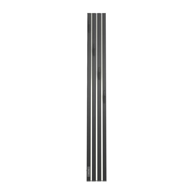 Полотенцесушитель электрический Point Пиано PN19722BC 150x1200, черный, хром