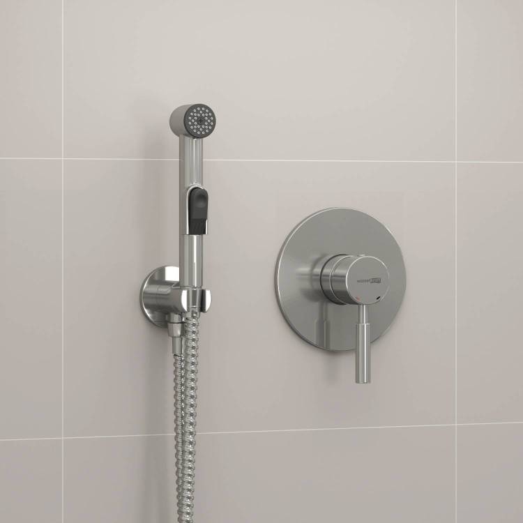 Гигиенический душ Wasserkraft A04200 встраиваемый, шланг 150 см, серый