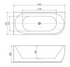 Акриловая ванна Aquanet Family 3805-N-GW Elegant A 180x80 фото 6