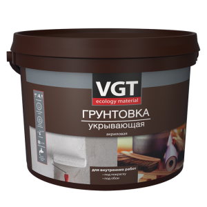 VGT ВД-АК-0301 ГРУНТОВКА УКРЫВАЮЩАЯ акриловая, под покраску и обои (15кг)