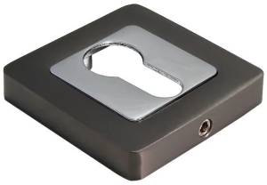 Дверная накладка Morelli MH-KH-S55 GR/PC графит/хром, на ключевой цилиндр Дверная накладка Morelli MH-KH-S55 GR/PC графит/хром, на ключевой цилиндр