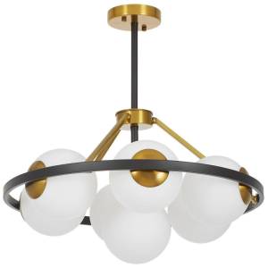 Подвесная люстра Lumina Deco Donzano Ldp 8034-7 Bk+Wt