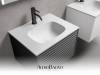Тумба с раковиной AltroBagno Trento Trento 600 Black Черный