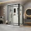 Душевая кабина Niagara Standart ST120/90/15Q/BL корпус черный матовый, стекло прозрачное, 120х90х215 фото 3