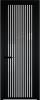 Межкомнатная дверь Profil Doors 3 AGP цвет профиля Черный, стекло безопасное 6 мм страйп 600x2000