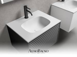 Тумба с раковиной AltroBagno Trento Trento 600 Black Черный