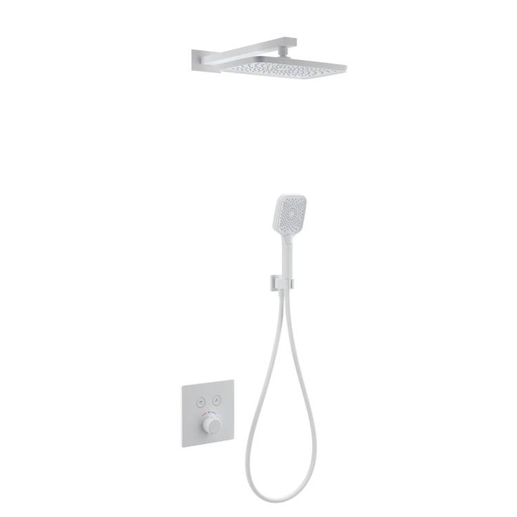 Душевой комплект Wonzon & Woghand WW-D2017-B-MW белый, с термостатом