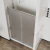 Душевая дверь в нишу Vincea City VDS-5CT150MT профиль хром, стекло текстурное, 150x195 фото 3