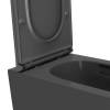 Унитаз подвесной Point Меркурий PN41831GM безободковый, сиденье микролифт, серый матовый фото 6