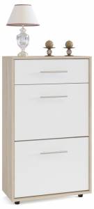 Тумба для обуви Сокол ТП-2 4680212006753, ШОТП2Сб Дуб сонома/белый