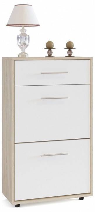 Тумба для обуви Сокол ТП-2 4680212006753, ШОТП2Сб Дуб сонома/белый