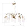 Большая хрустальная люстра на штанге ST Luce Люминера SL1401.303.10 фото 8