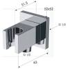 Настенный держатель Remer 337QBO белый матовый фото 2