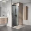 Душевая дверь в нишу Niagara Nova NG-34-10AGR профиль графит матовый, стекло прозрачное, 100x195 фото 5