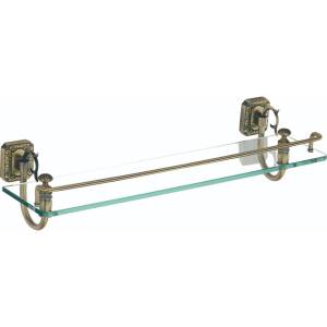 Полка прямая (стеклянная) 60 см Savol 64 S-006491 бронза