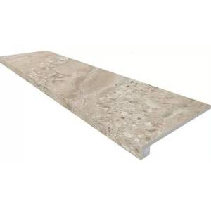 Ступень Ametis by Estima Oceanmist 69391 Set/Steptrade/OM02_NS/33x120/Riser/OM02_NS/14,5x120 неполированный 33x120 + Подступенок 14.5x120