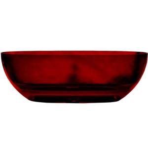 Прозрачная ванна Abber Kristall AT9703Rubin 170x75 красная