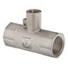 Тройник VALTEC для подключения датчика температуры 1/2 х M10 х 1/2 внутренняя, никелированная латунь
