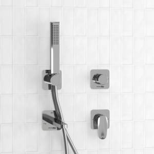 Душевой комплект Wasserkraft Weida A3151.268.270.271.087.103 встраиваемый, с лейкой и изливом, хром