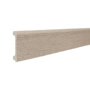 Напольный плинтус ТД Меридиан P2-113-N с тиснением 2400x80x15