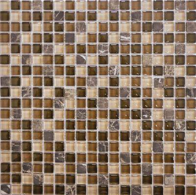 Мозаика Q-stones Камень+стекло QSG-022-15/8 30.5x30.5