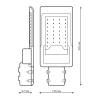 Уличный светодиодный консольный светильник Gauss Avenue 629534330 фото 4