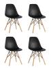 Стул Stool Group Eames Style DSW Y801-V SEAT black x4 черный (разборный каркас) 4 шт