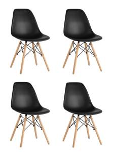 Стул Stool Group Eames Style DSW Y801-V SEAT black x4 черный (разборный каркас) 4 шт