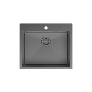 Мойка кухонная Iddis Haze HAZ59GMi77 графит, 59x51