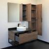 Тумба с раковиной Comforty Порто-90 00-00008927 дуб темно-коричневый фото 2