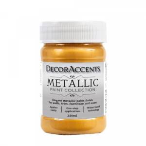 Краска с эффектом металлика DecorAccents Metallic Paint Collection Светлое золото/Soft Gold 250 мл