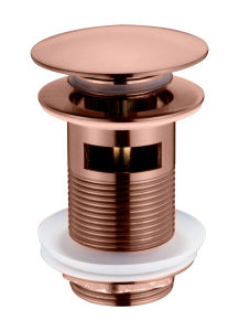 Слив для раковины Boheme 612/2-BRB автомат(клик-клак) BRUSHED BRONZE c переливом