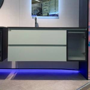 Тумба с раковиной Orans BC-2055 1200L-2GC зеленая, 120x50