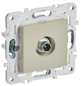 ТВ-розетка проходная IEK Skandy SK-A10-P-K10 бежевый