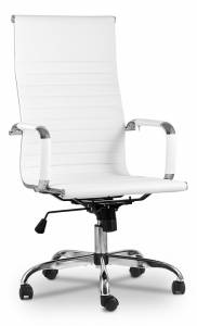 Кресло компьютерное Stool Group TopChairs City D-101H white белое