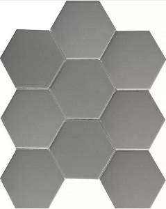 Мозаика StarMosaic Hex+Octagon+Triangolo FQ21016 Hexagon big Grey Matt 25.6х29.5