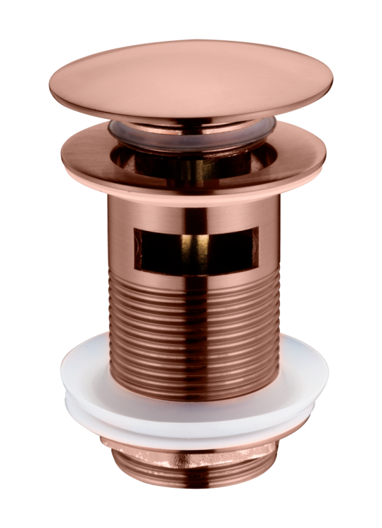 Слив для раковины Boheme 612/2-BRB автомат(клик-клак) BRUSHED BRONZE c переливом