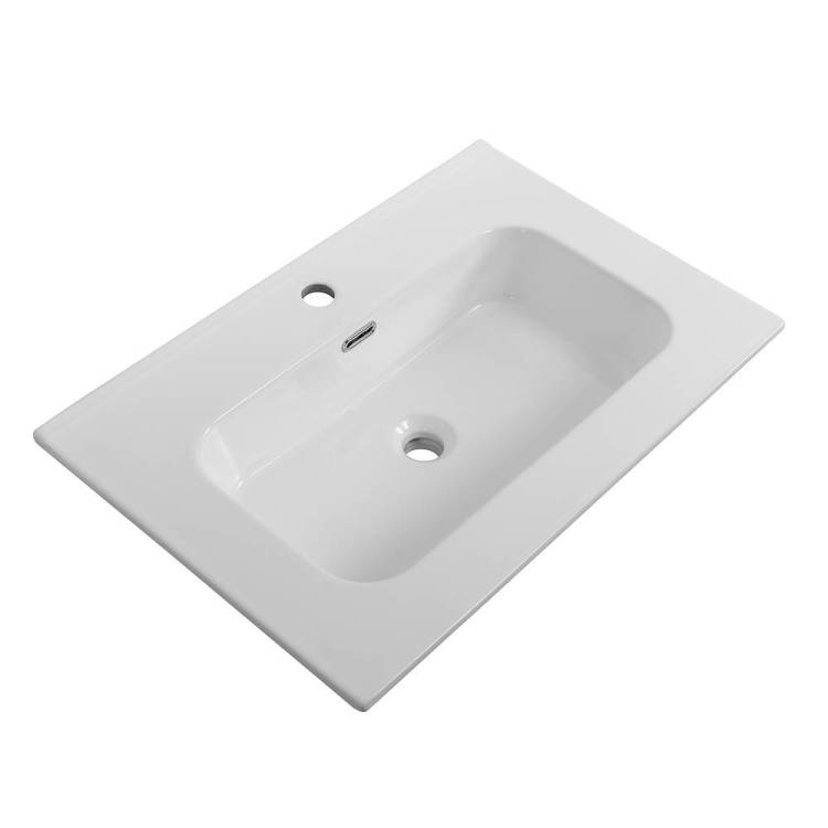 Раковина Cezares Duet CZR-8095-70 белый глянцевый, 71x46x17