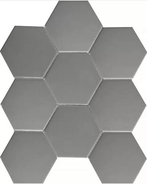Мозаика StarMosaic Hex+Octagon+Triangolo FQ21016 Hexagon big Grey Matt 25.6х29.5