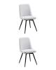 Набор из 2 стульев Stool Group Flatt OS-2451Z Lumos-03 DUAL X2 серый, вращающиеся
