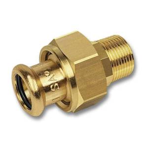 Сгон Sanha 8333G, ВПр-НР с плоским уплотнением, бронза, 28x1