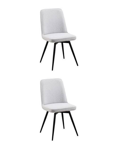Набор из 2 стульев Stool Group Flatt OS-2451Z Lumos-03 DUAL X2 серый, вращающиеся