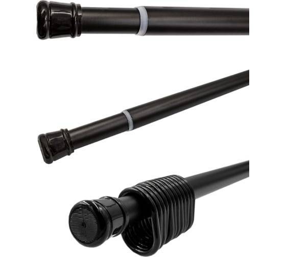 Карниз для ванной Bath Plus KKAK-005M с кольцами, черный