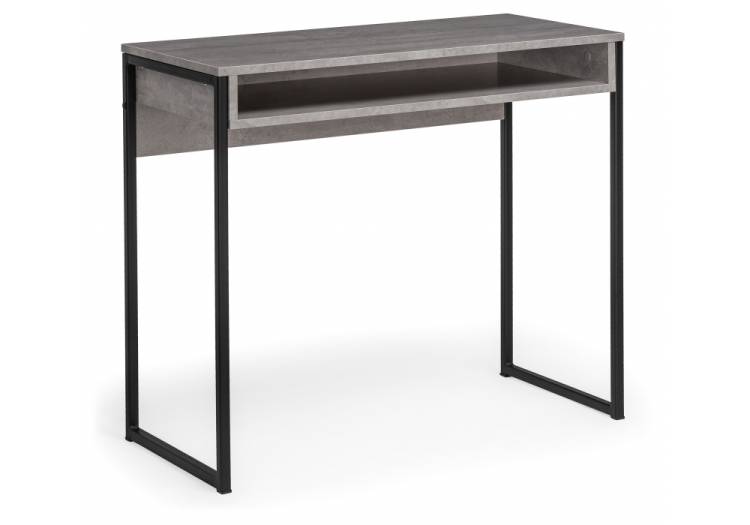 Письменный стол Notta Лео лофт 489678 бетон / матовый черный