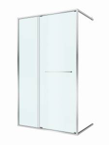 Душевая дверь в нишу Cezares LUX-B-FS-11-120-C-CR профиль хром, стекло прозрачное, 120x195