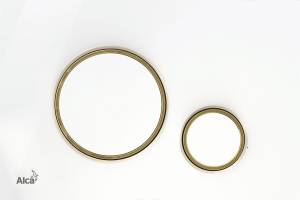 Кнопка смыва AlcaPlast THIN M775 белый / золото