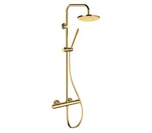 Душевая система Remer Elegance EQ32X7MMM30DO золотой, с термостатом