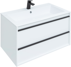 Тумба для комплекта Aquanet Lino 90 белый матовый